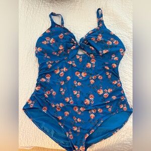 Loft Brand Plus Size Floral Swimsuit